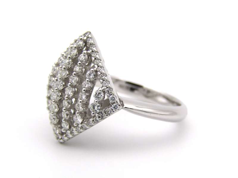 18K gold diamond ring.