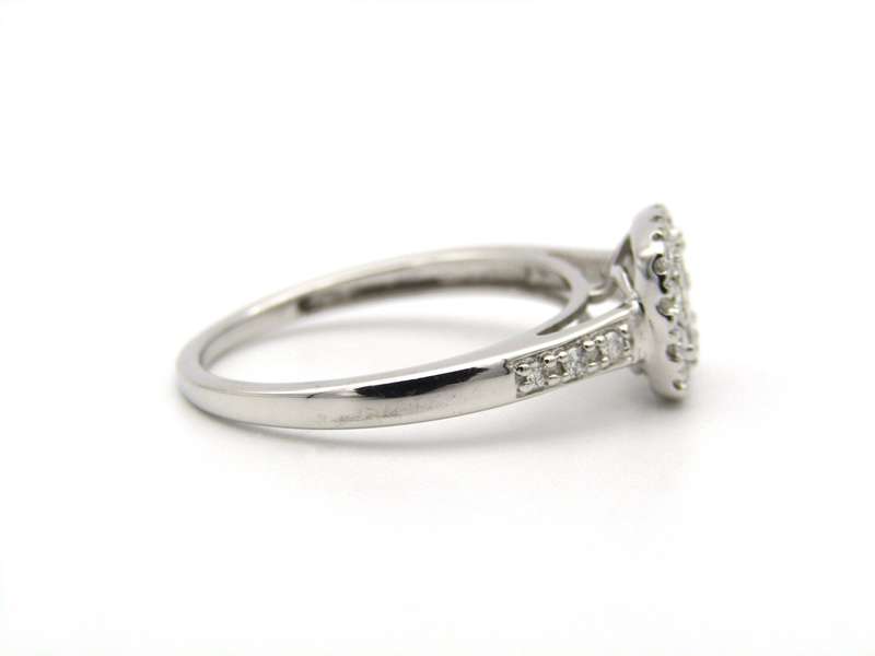 9K gold diamond ring.