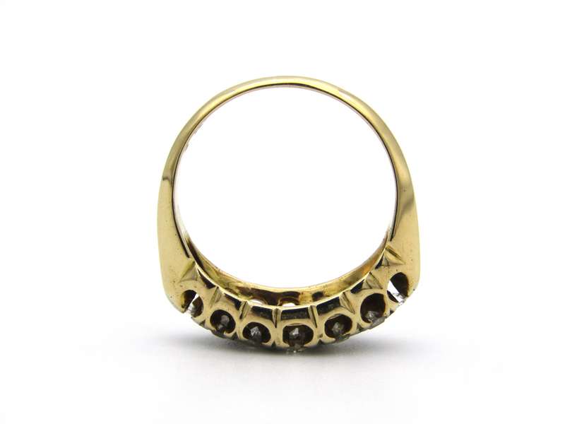 18K gold Victorian diamond ring.