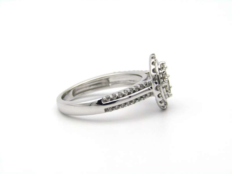 14K gold diamond ring.