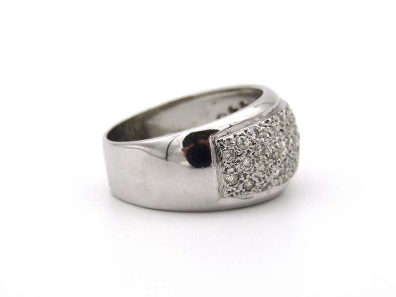 18K gold diamond ring.