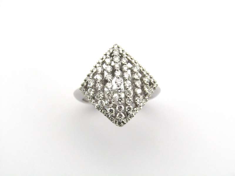 18K gold diamond ring.