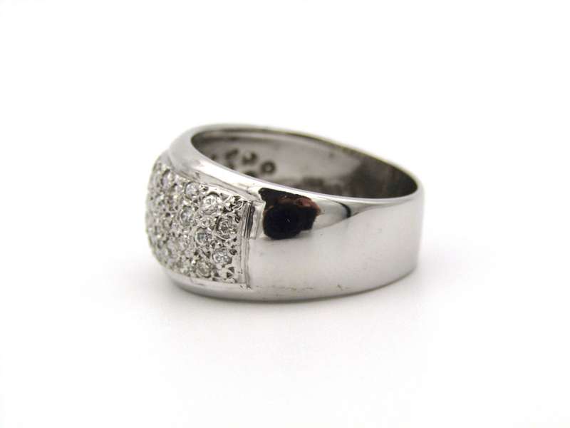 18K gold diamond ring.