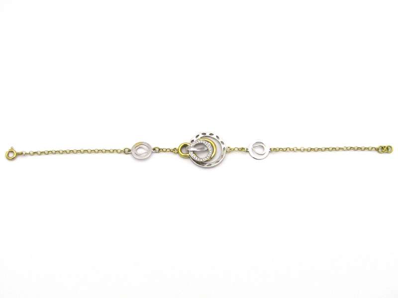18K gold diamond bracelet.
