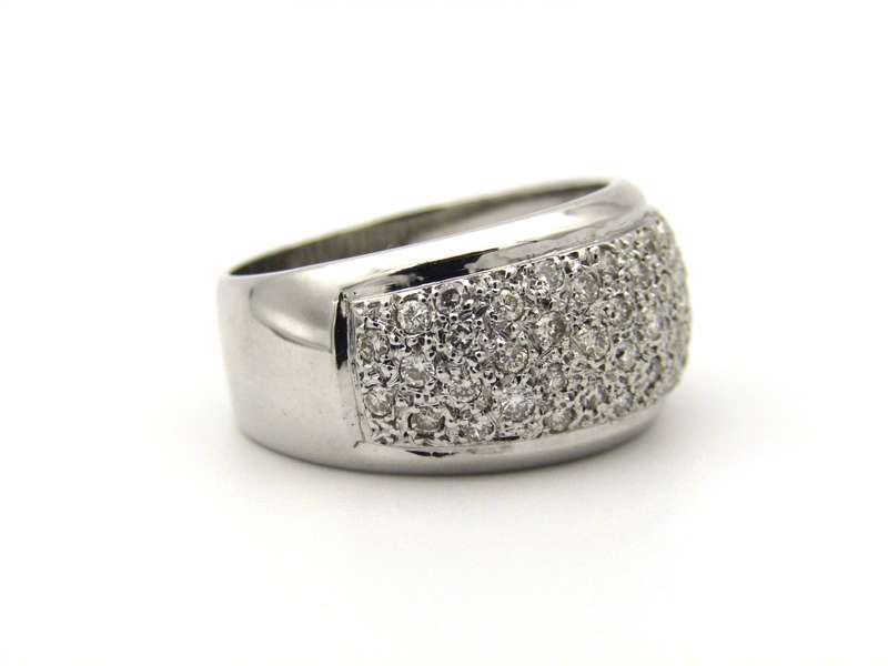 18K gold diamond ring.