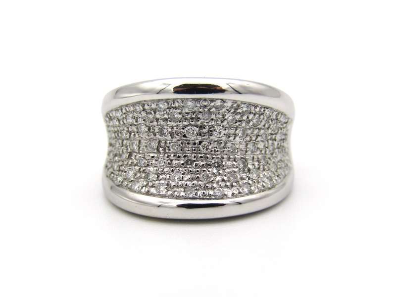 18K gold diamond ring.
