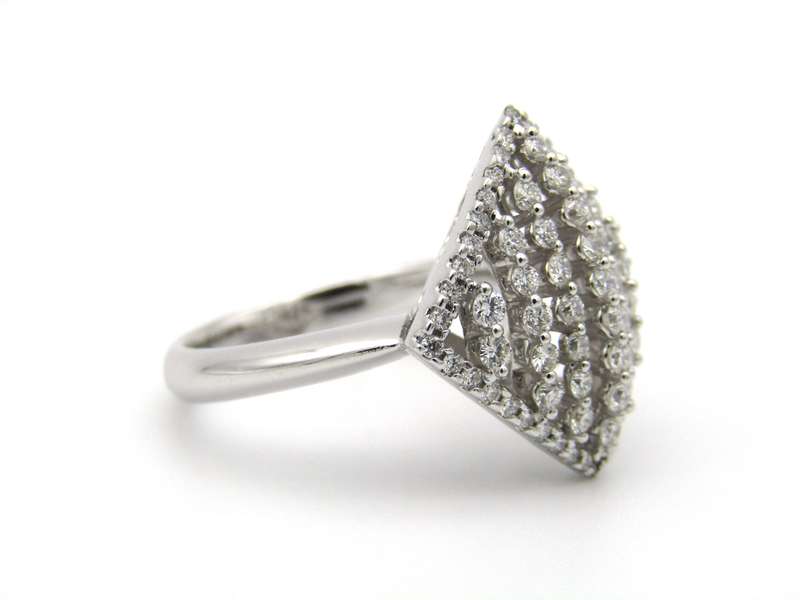 18K gold diamond ring.