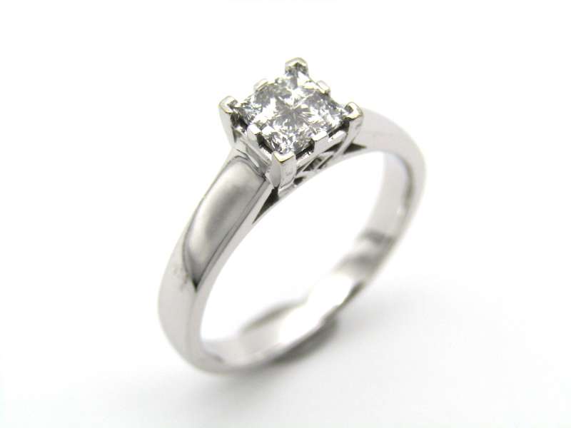 9K gold diamond ring.