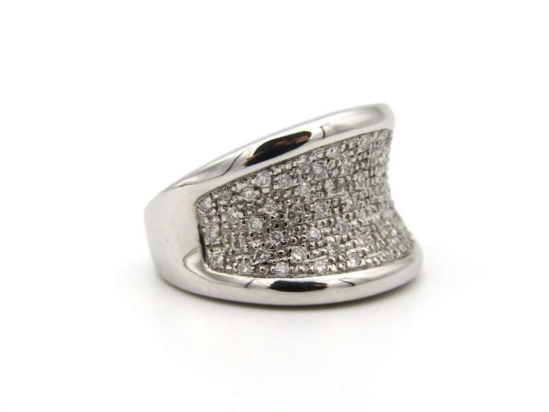 18K gold diamond ring.