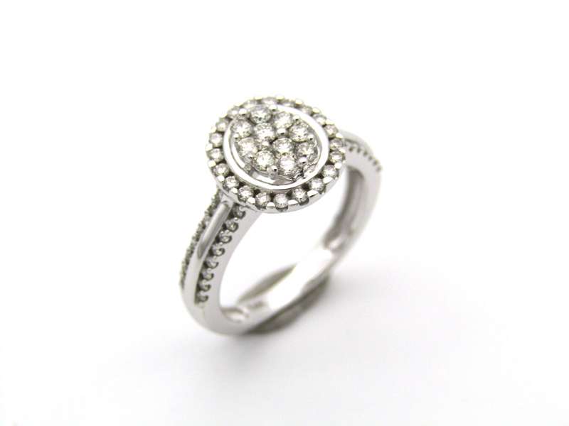 14K gold diamond ring.