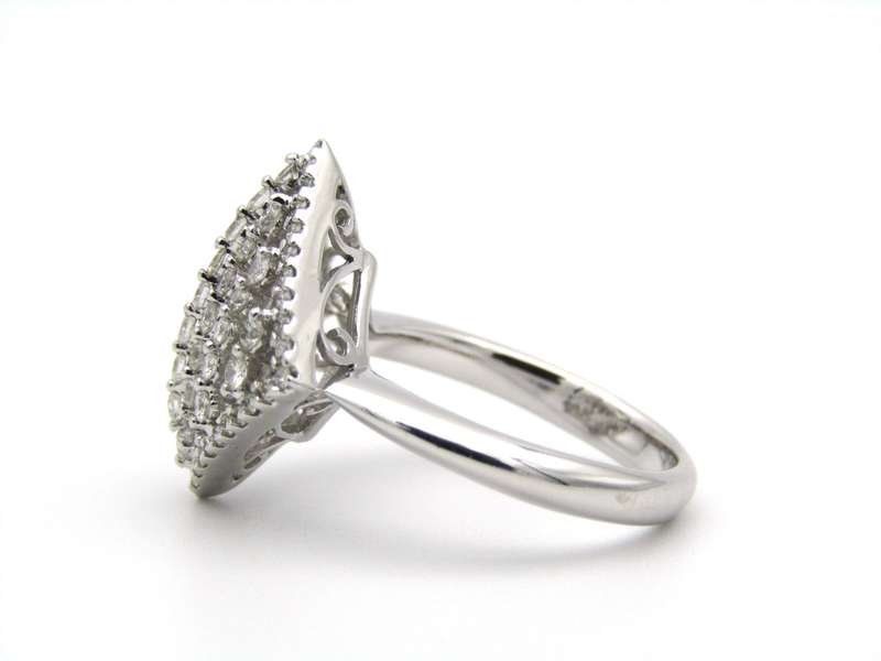 18K gold diamond ring.