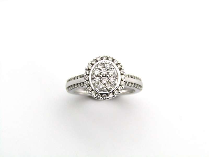 14K gold diamond ring.