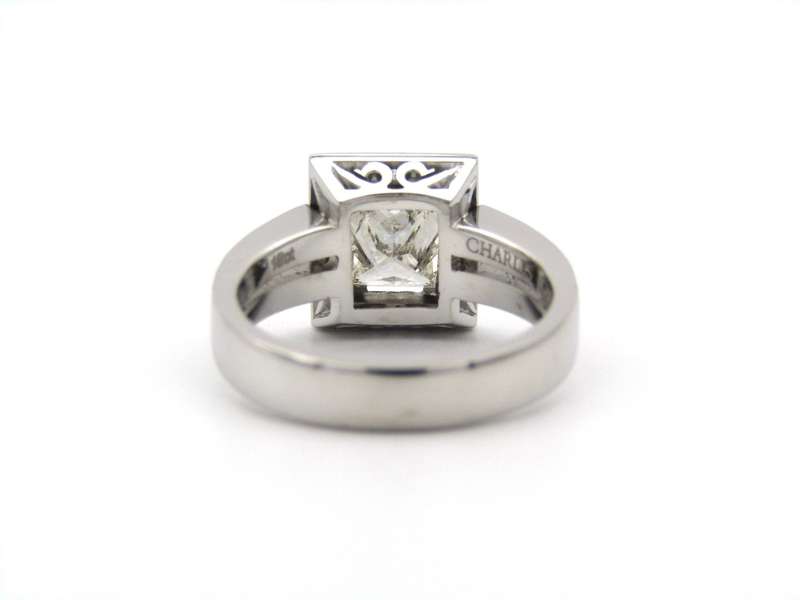18K gold diamond engagement ring by Charles Greig.