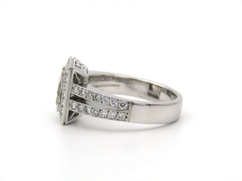 18K gold diamond engagement ring by Charles Greig.