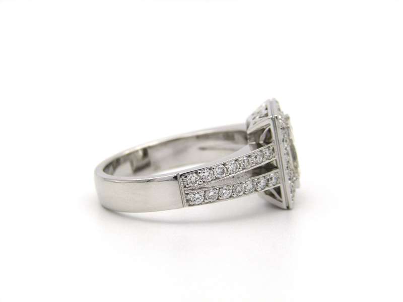 18K gold diamond engagement ring by Charles Greig.