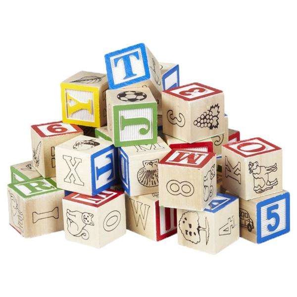 27 Piece ABC Wood Blocks Set ( DISPLAY MODEL)