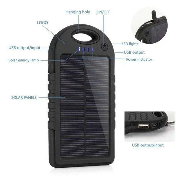 12 LED 16800mAh Solar Powerbank