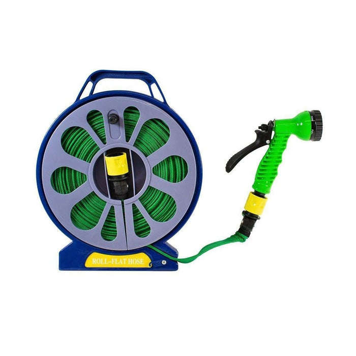15m Flat Hose with Spray Gun Nozzle