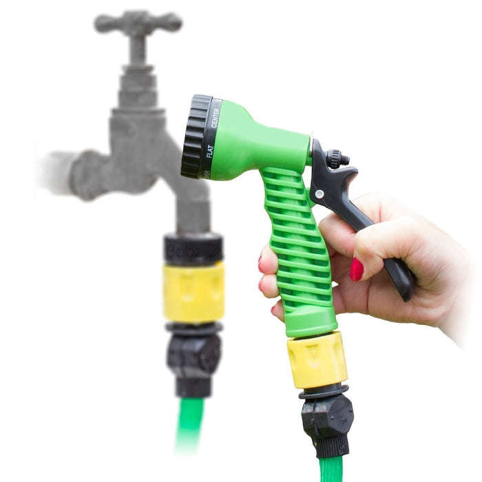 15m Flat Hose with Spray Gun Nozzle