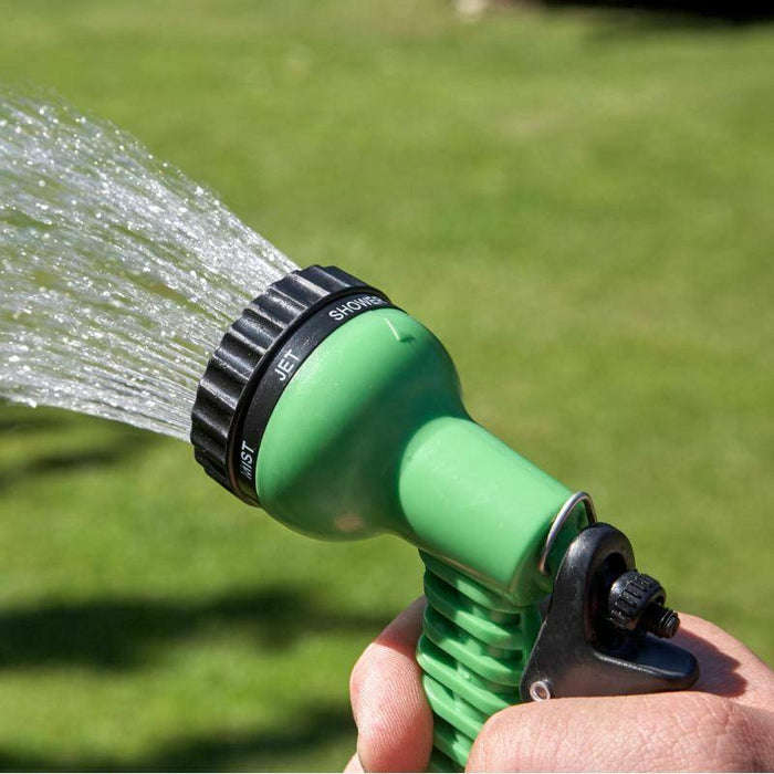15m Flat Hose with Spray Gun Nozzle