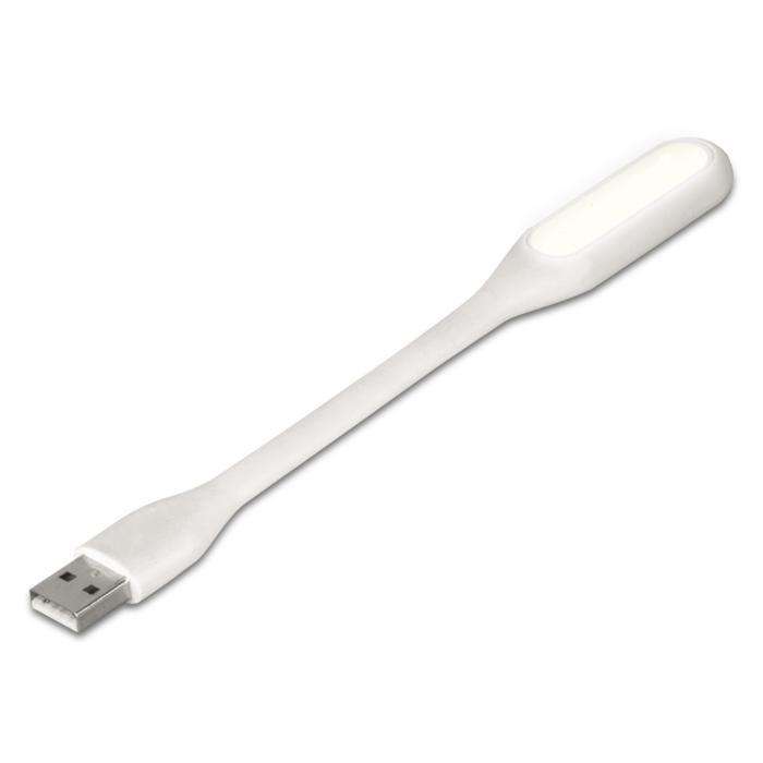 2-for-1 Funky Bendy LED USB Light - White