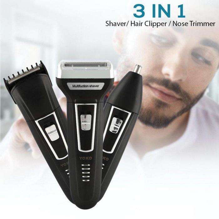 3-In-1 Rechargeable Hair Shaver/Clipper/Trimmer