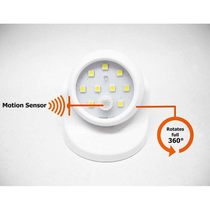360 Rotating Motion Activated COB LED Light