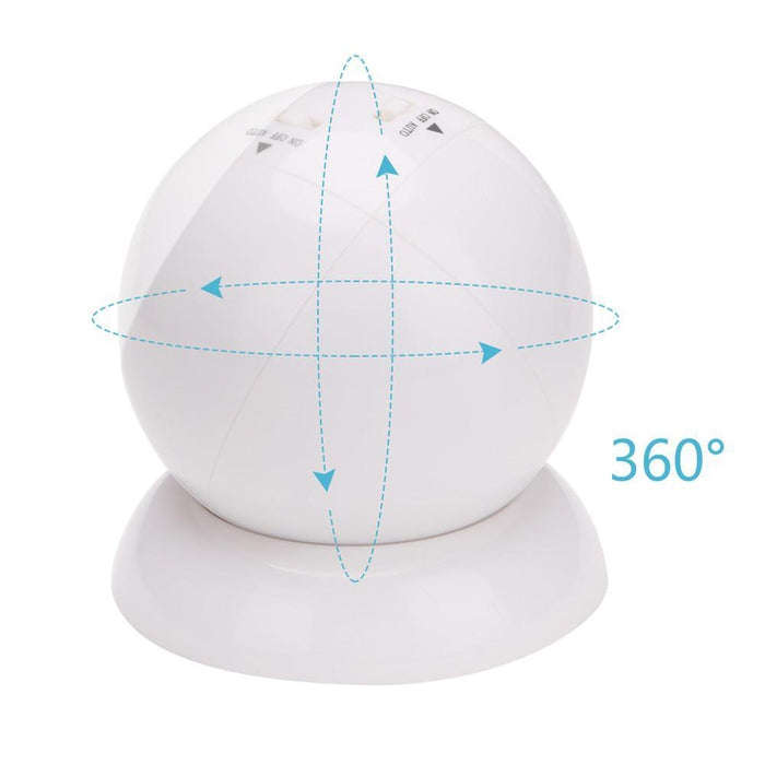 360 Rotating Motion Activated COB LED Light