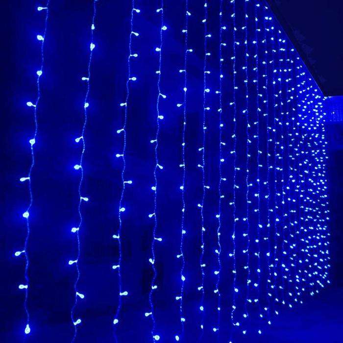 Curtain LED Lights - Blue
