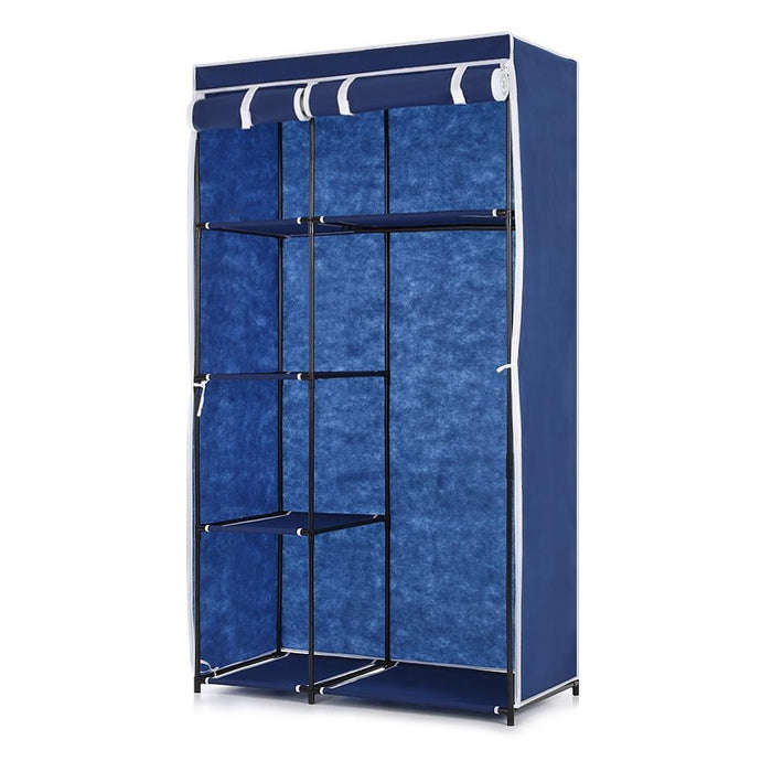 Double Canvas Wardrobe - Black