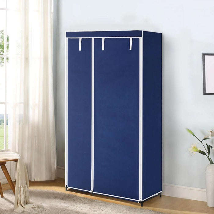 Double Canvas Wardrobe - Black