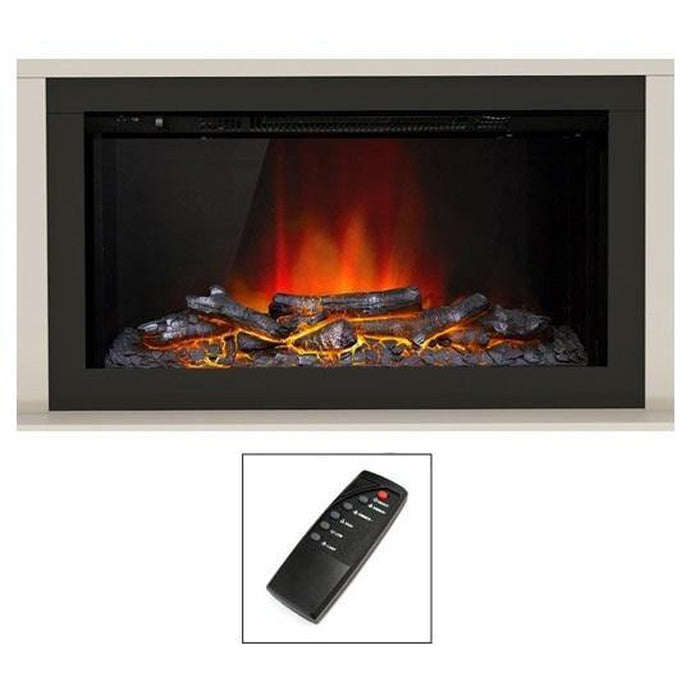 Electric Multi-Color Hot/Cold Fireplace With Remote