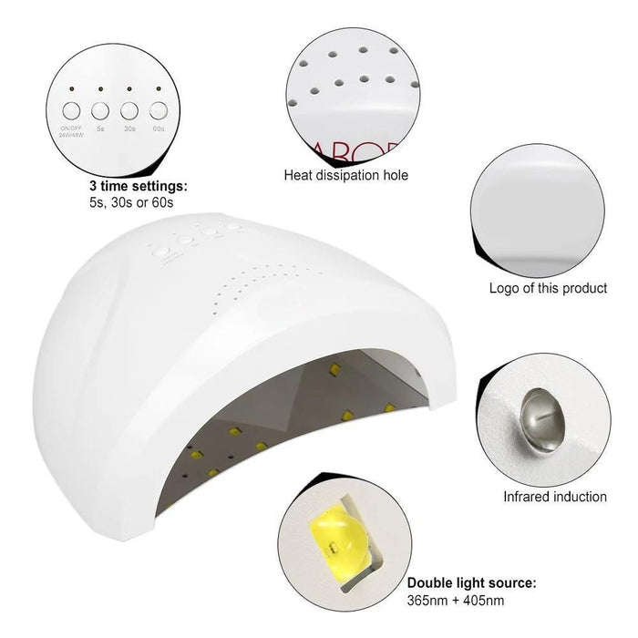 LED/UV Nail Curing Lamp 48W