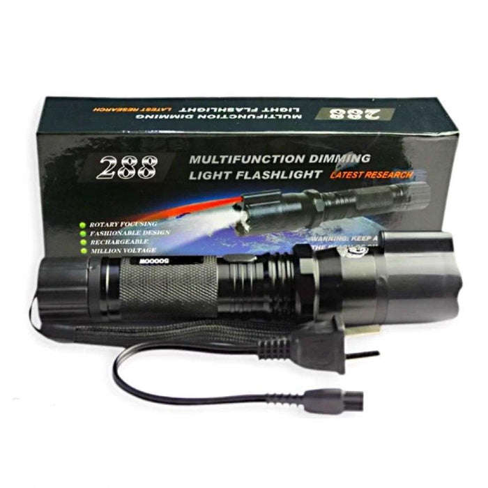 Million Volt Rechargeable Stun Gun Flashlight
