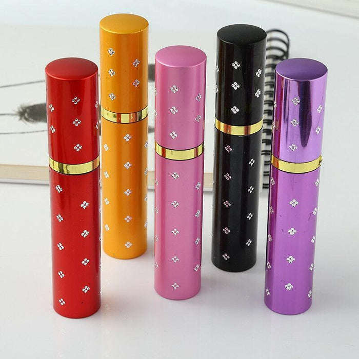 Mini Lipstick Self Defense Electric Shock Stun Gun With LED Flashlight - Red