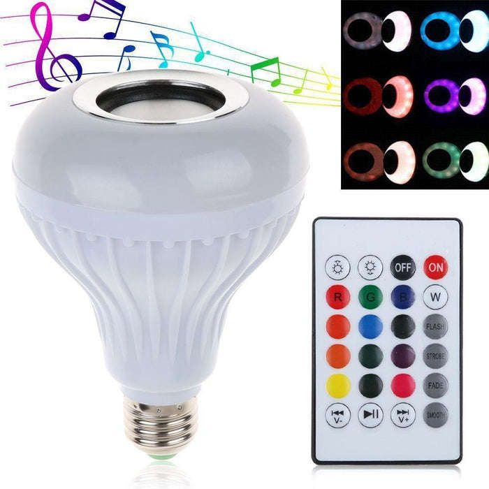 Multicolored LED Music Light Bulb
