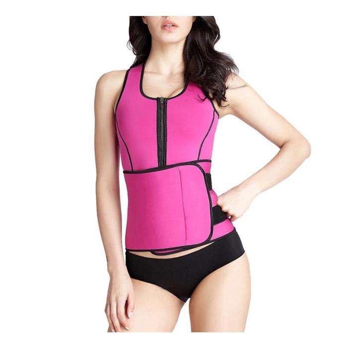 Neoprene Hot Sweat Waist Trainer - M / Pink