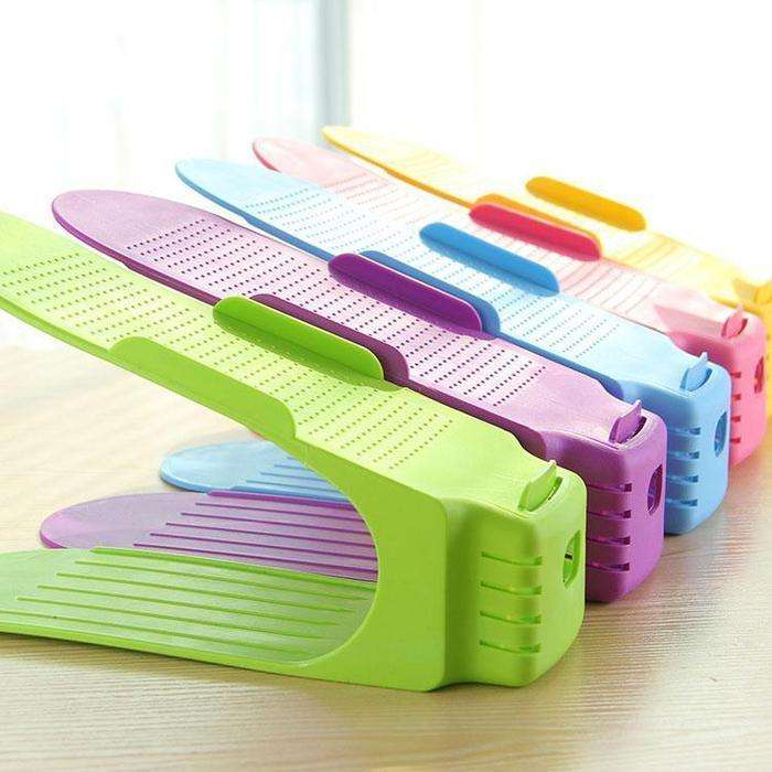 Pack Of 4 Plastic Shoe Organizers