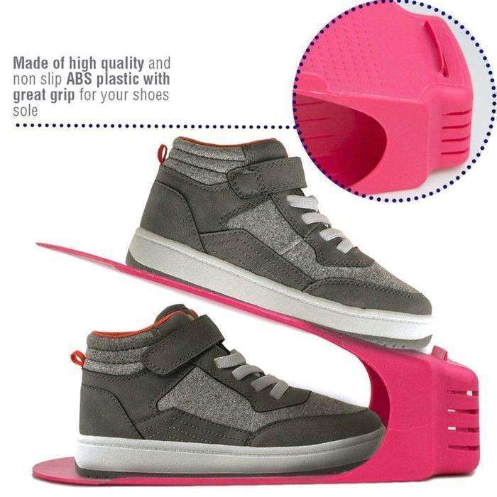 Pack Of 4 Plastic Shoe Organizers