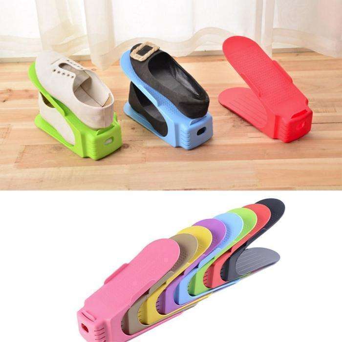 Pack Of 4 Plastic Shoe Organizers