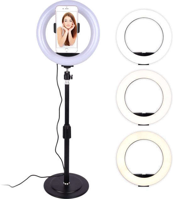 10 Inch Ring Light With Suction Cup Base