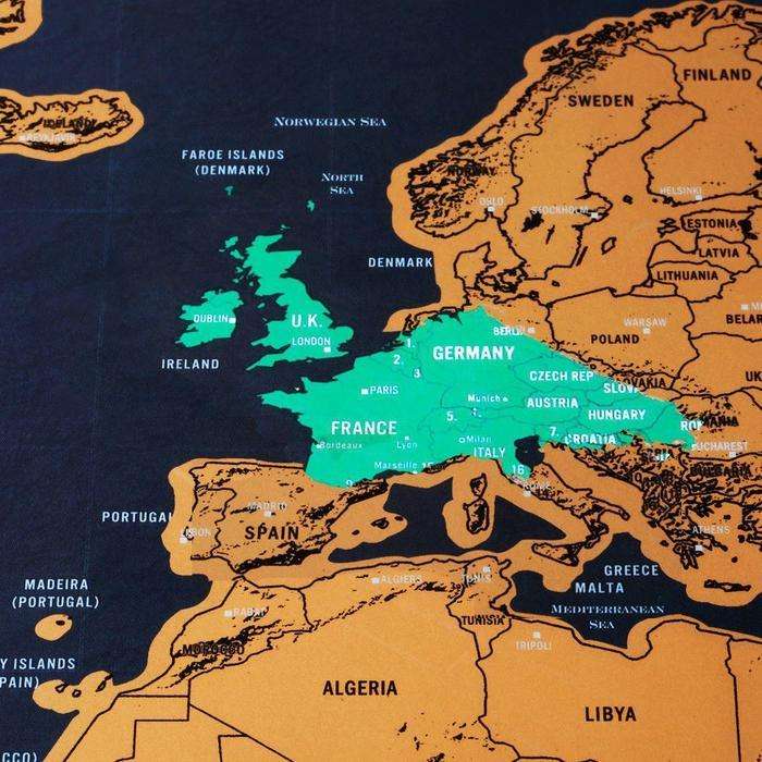 Scratch Map Deluxe Edition