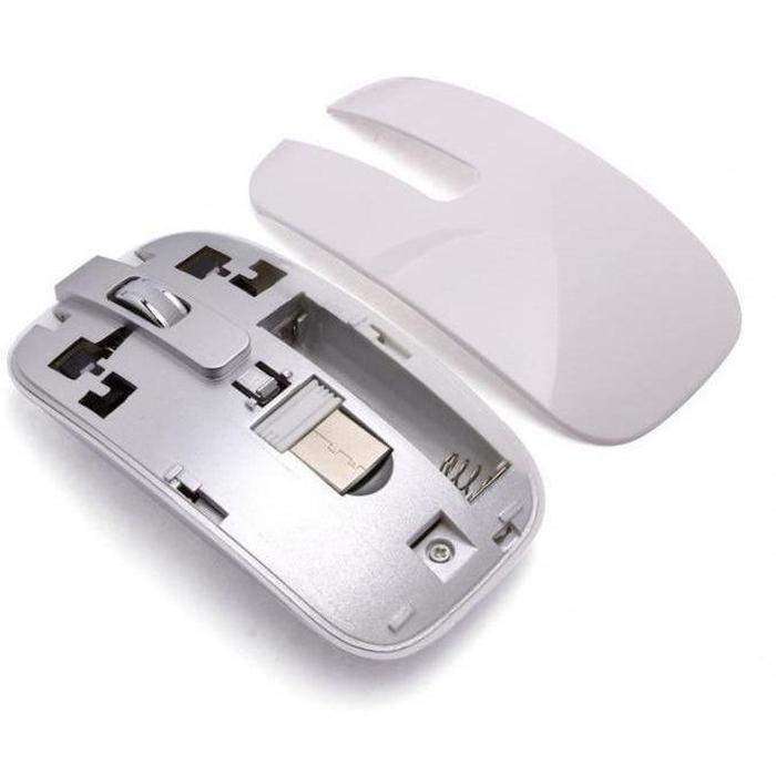 Wireless Keyboard & Mouse Ultra Thin Style - WHITE