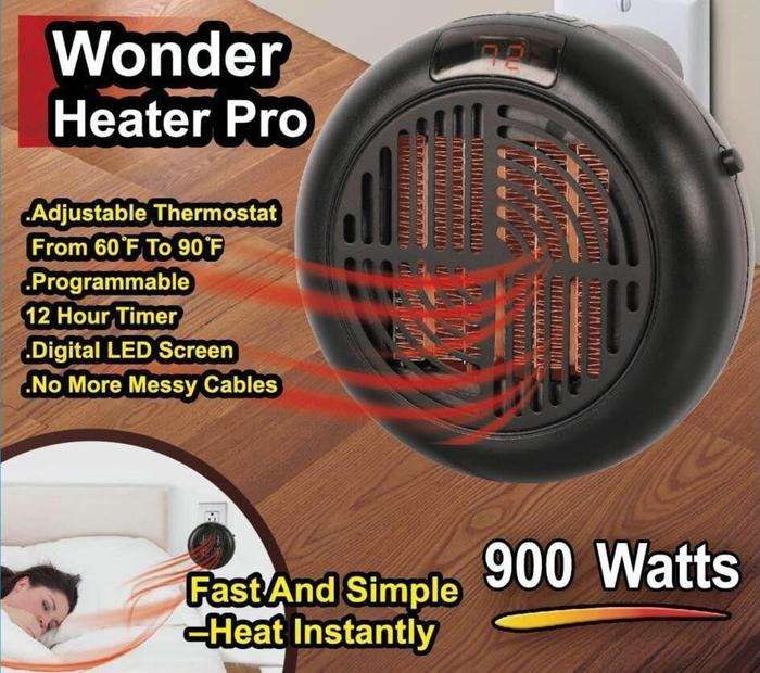 Wonder Heater Pro 900W - Black