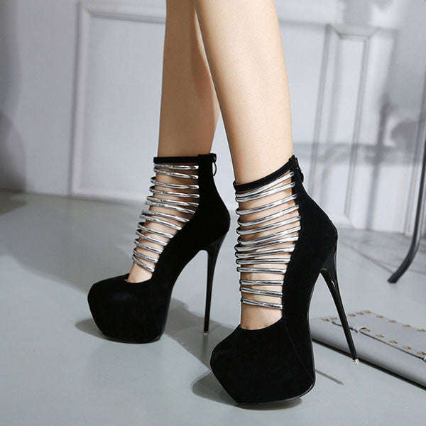 Sweet Black Solid PU Pumps - 37 / Black