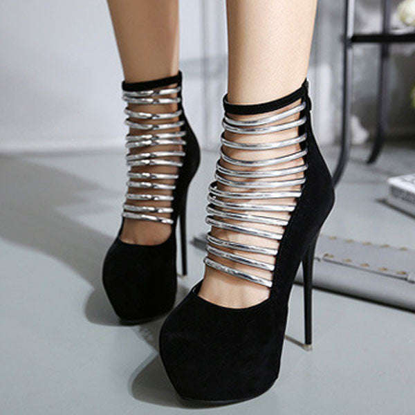 Sweet Black Solid PU Pumps - 37 / Black