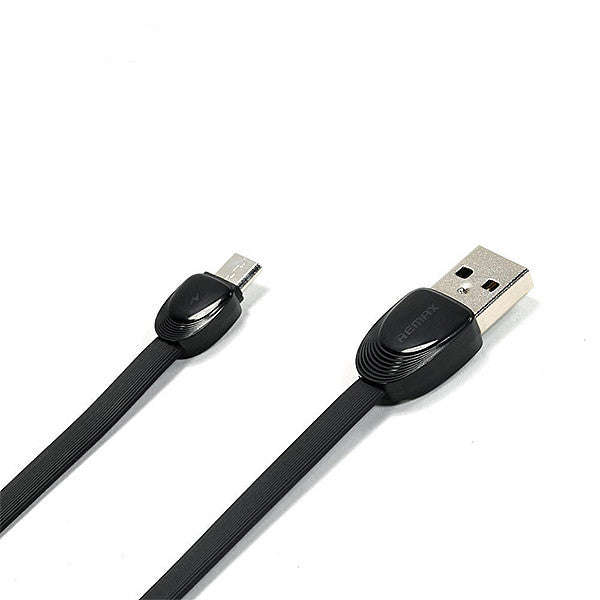 Remax Shell Flat 2.1A Micro USB Data/Charge Cable - black