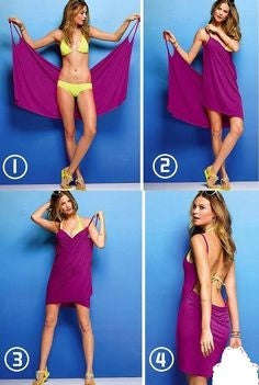SEXY BEACH WRAP SUSPENDER DRESS