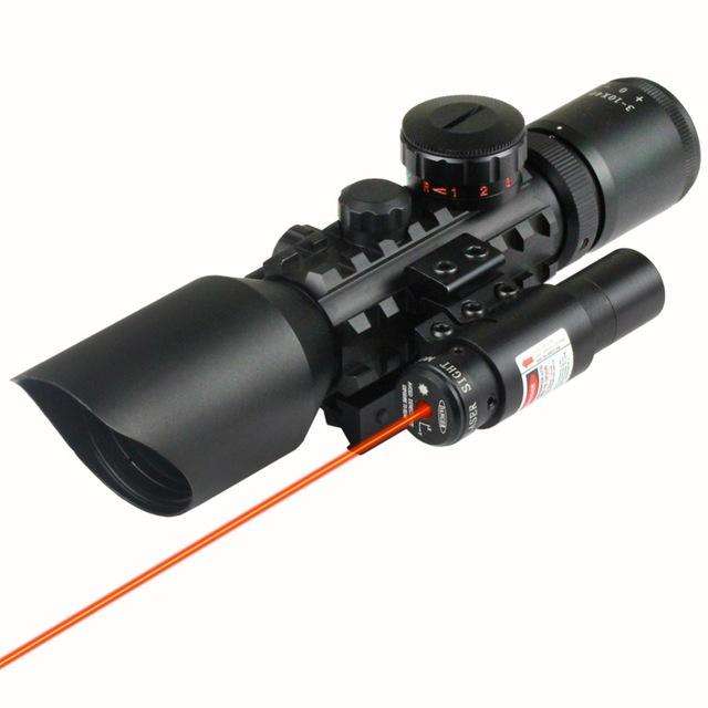 Rifle Scope With Laser Sight