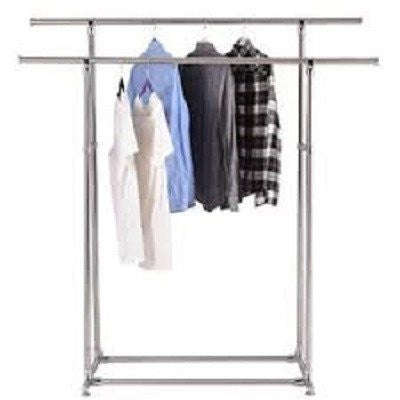 Stain steel double rail for clothes